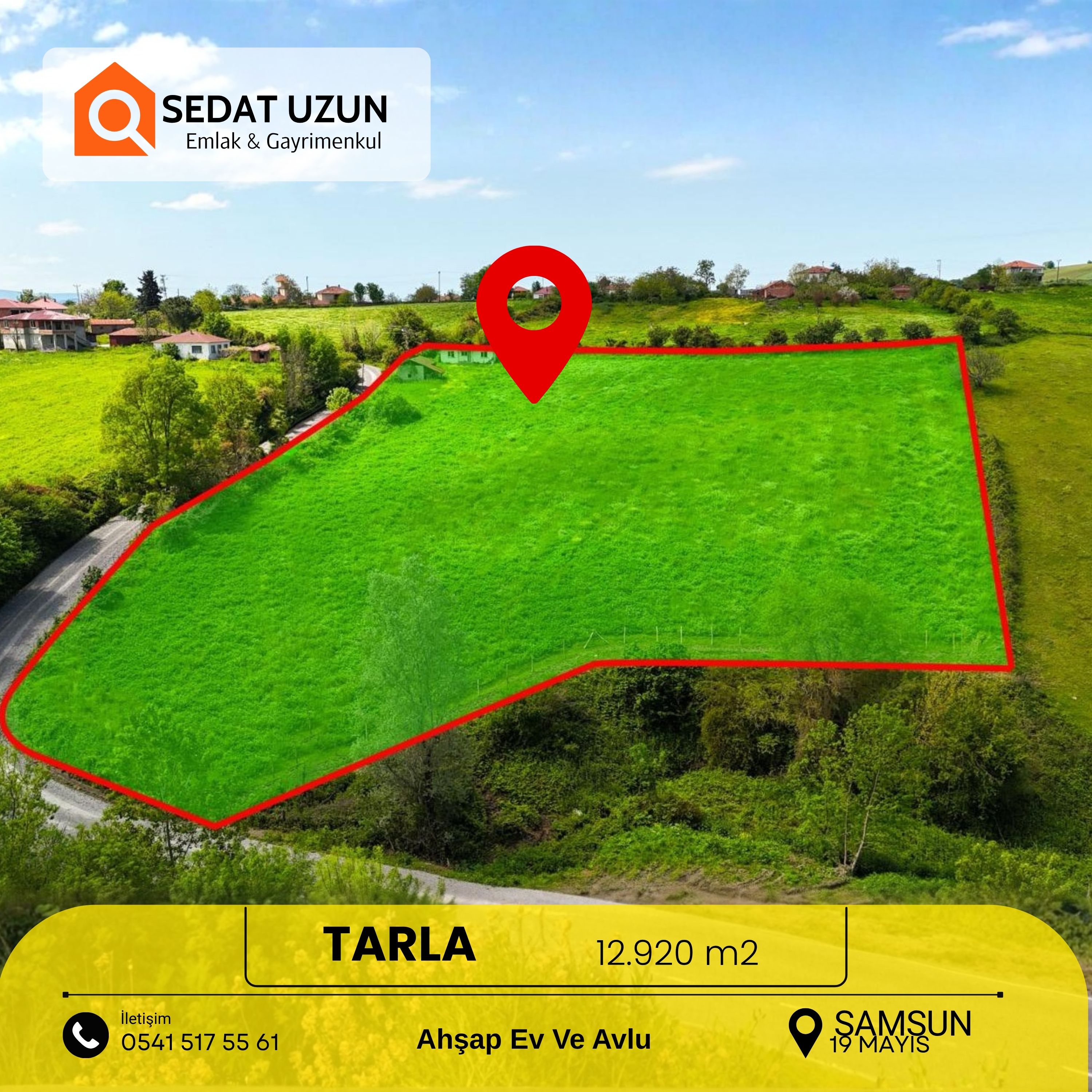 Esentepe'de Satılık 12.920m² Bölünebilir Tarla, Bağ Evli
